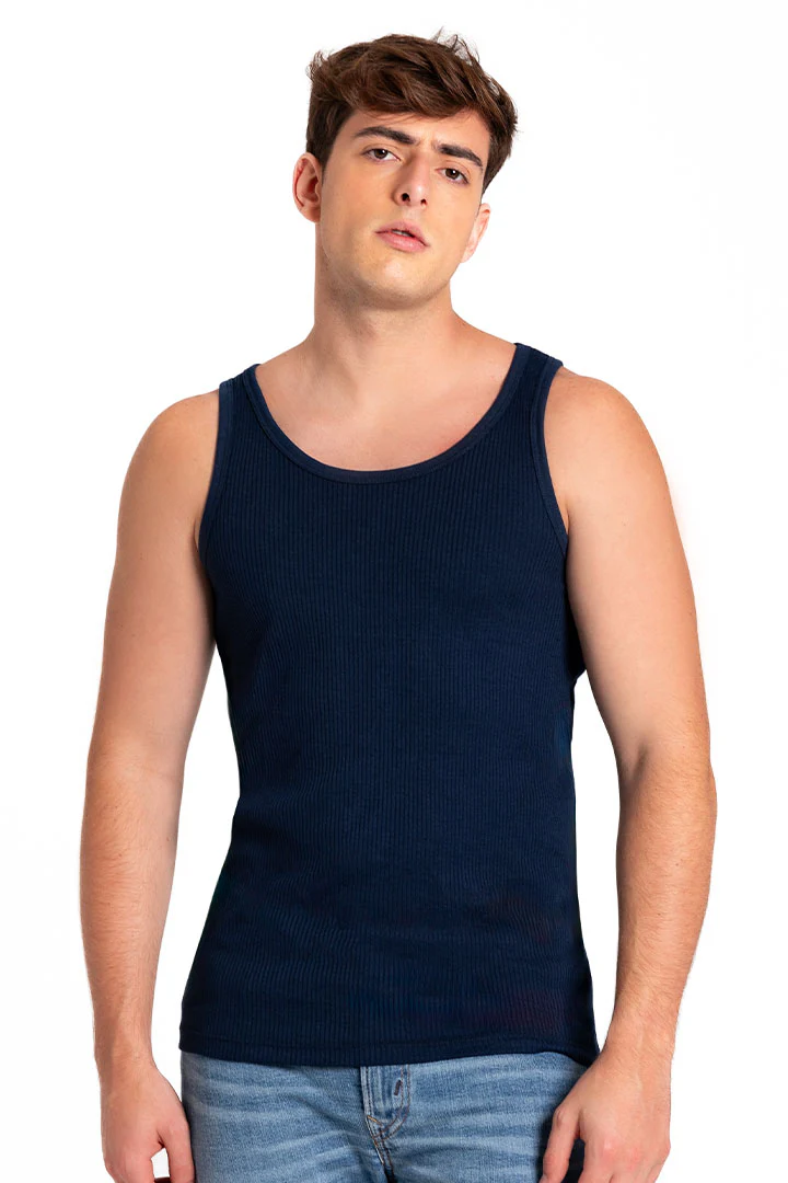 Camiseta cuello redondo acanalada Geordi (2203)