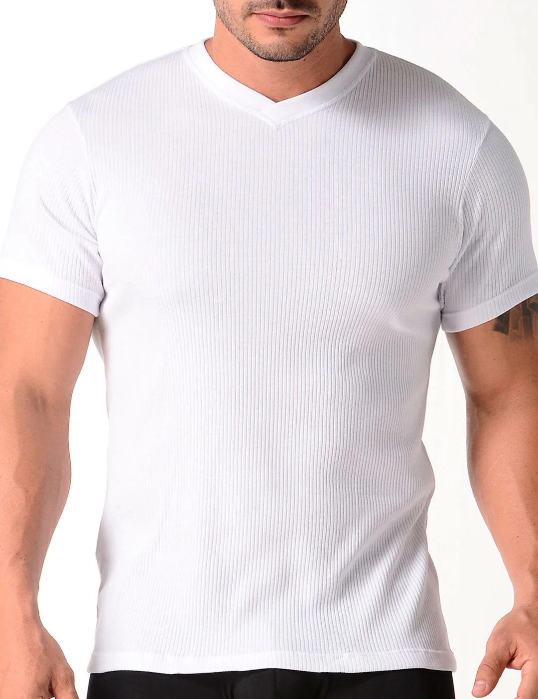 Camiseta cuello V manga Geordi (2682) - Image 10