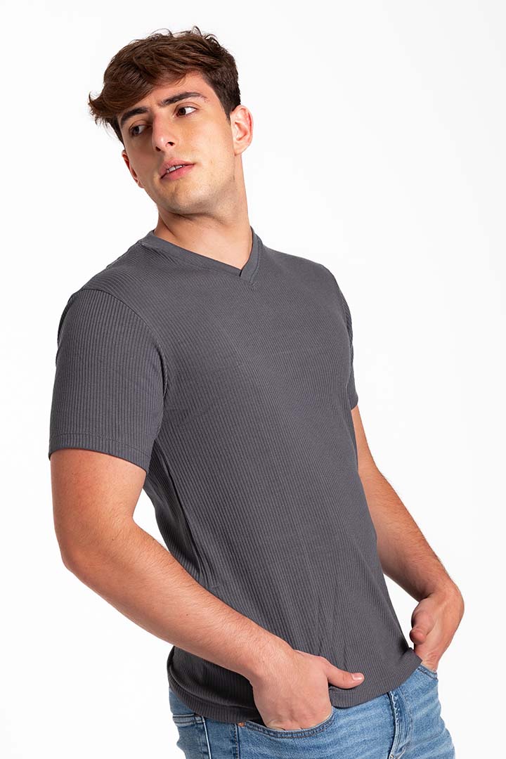 Camiseta cuello V manga Geordi (2682) - Image 8