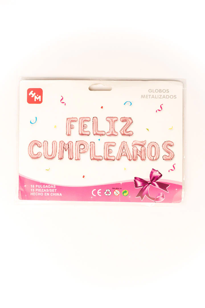 Globos "Feliz cumpleaños" (222-2318-003)
